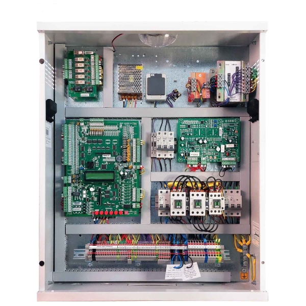 تابلو فرمان آریان اکو هیدرولیک تا 31 آمپر بر پایه کارکدک و یو پی اس ایران
