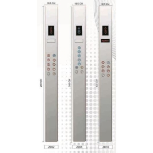 شستی داخل کابین آلومین لیفت دو متری معمولی ایران