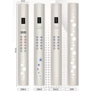 شستی داخل کابین آلومین لیفت مدل دو متری نیم گرد ایران