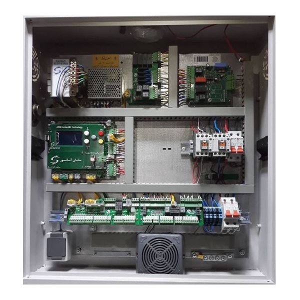 تابلو فرمان سامان آسانسور هیدرولیک تک فاز با قابلیت UPS ایران