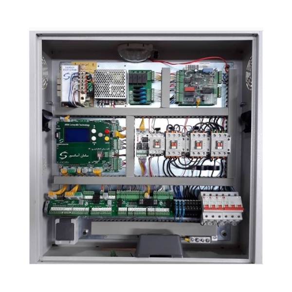 تابلو فرمان سامان آسانسور هیدرولیک با قابلیت UPS ایران